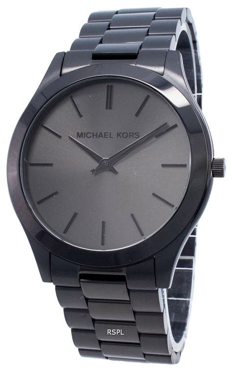 michael kors men's black runway watch mk8507|michael kors slim runway price.